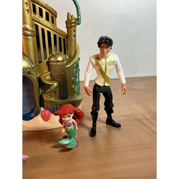 Disney Little Mermaid Toy Bundle Animators Littles Castle Prince Eric - Picture 4 of 11